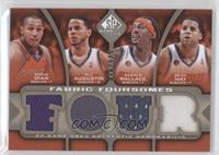 Boris Diaw, D.J. Augustin, Gerald Wallace, Sean May #/125