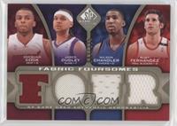 Daequan Cook, Jared Dudley, Wilson Chandler, Rudy Fernandez #/125