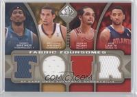 Corey Brewer, Brandan Wright, Joakim Noah, Acie Law IV #/125