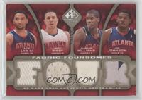 Acie Law, Mike Bibby, Marvin Williams, Joe Johnson [EX to NM] #/50