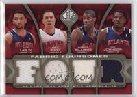 Acie Law, Mike Bibby, Marvin Williams, Joe Johnson #/50