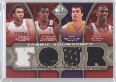 2009-10 SP Game Used - Fabric Foursomes - Level 2 #F4-TAMB - Andrea Bargnani, LaMarcus Aldridge, Adam Morrison, Tyrus Thomas /50