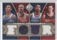 Nick Young, Sean Williams, Javaris Crittenton, Jason Smith #/50