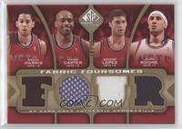 Devin Harris, Vince Carter, Brook Lopez, Josh Boone #/35