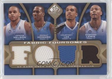 2009-10 SP Game Used - Fabric Foursomes - Level 3 #F4-LHNL - Jameer Nelson, Dwight Howard, Courtney Lee, Rashard Lewis /35