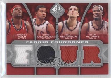 2009-10 SP Game Used - Fabric Foursomes #F4-AWDA - Maurice Ager, Chris Douglas-Roberts, Ryan Anderson, Sean Williams /199