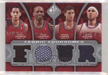 2009-10 SP Game Used - Fabric Foursomes #F4-CHBL - Devin Harris, Vince Carter, Brook Lopez, Josh Boone /199