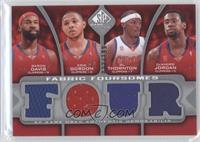 Baron Davis, Eric Gordon, Al Thornton, DeAndre Jordan #/199