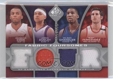 2009-10 SP Game Used - Fabric Foursomes #F4-FCDC - Daequan Cook, Jared Dudley, Wilson Chandler, Rudy Fernandez /199