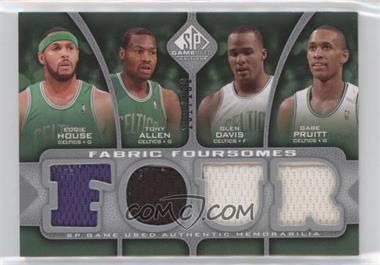 2009-10 SP Game Used - Fabric Foursomes #F4-HAPD - Eddie House, Tony Allen, Glen Davis, Gabe Pruitt /199 [Good to VG‑EX]