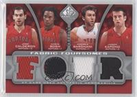 Jose Calderon, Chris Bosh, Andrea Bargnani, Jason Kapono #/199