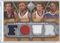 Monta Ellis, Corey Maggette, Brandan Wright, Anthony Randolph #/199