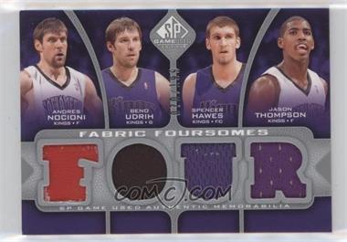 2009-10 SP Game Used - Fabric Foursomes #F4-MUDT - Andres Nocioni, Beno Udrih, Spencer Hawes, Jason Thompson /199