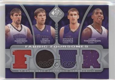 2009-10 SP Game Used - Fabric Foursomes #F4-MUDT - Andres Nocioni, Beno Udrih, Spencer Hawes, Jason Thompson /199