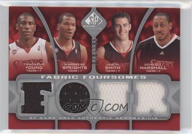2009-10 SP Game Used - Fabric Foursomes #F4-MYSS - Thaddeus Young, Marreese Speights, Jason Smith, Donyell Marshall /199 [EX to NM]