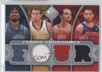 Corey Brewer, Brandan Wright, Joakim Noah, Acie Law IV #/199