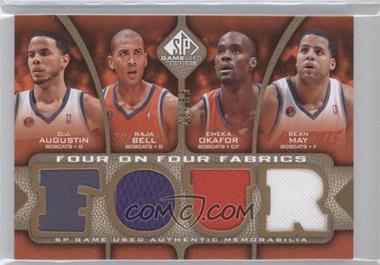 2009-10 SP Game Used - Four on Four Fabrics - Level 1 #_ABOMLNRH - D.J. Augustin, Raja Bell, Emeka Okafor, Sean May, Courtney Lee, Jameer Nelson, J.J. Redick, Dwight Howard /65