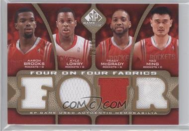 2009-10 SP Game Used - Four on Four Fabrics - Level 1 #_BLMMMGAW - O. J. Mayo, Rudy Gay, Darrell Arthur, Hakim Warrick, Aaron Brooks, Kyle Lowry, Tracy McGrady, Yao Ming /65