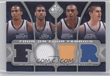 2009-10 SP Game Used - Four on Four Fabrics #_CMAMPWCA - O.J. Mayo, Darrell Arthur, Darko Milicic, Chris Paul, Julian Wright, Tyson Chandler, Hilton Armstrong, Mike Conley /99