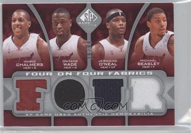 2009-10 SP Game Used - Four on Four Fabrics #_CWOBNLAH - Jameer Nelson, Courtney Lee, Rafer Alston, Dwight Howard, Mario Chalmers, Dwyane Wade, Jermaine O'Neal, Michael Beasley /99