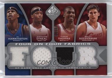 2009-10 SP Game Used - Four on Four Fabrics #_HOTSHABY - Richard Hamilton, D.J. Augustin, Michael Beasley, Nick Young, Al Harrington, Jermaine O'Neal, Tyrus Thomas, Wally Szczerbiak /99