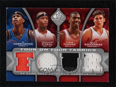 2009-10 SP Game Used - Four on Four Fabrics #_HOTSHABY - Richard Hamilton, D.J. Augustin, Michael Beasley, Nick Young, Al Harrington, Jermaine O'Neal, Tyrus Thomas, Wally Szczerbiak /99