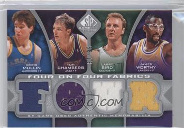 2009-10 SP Game Used - Four on Four Fabrics #_MCBWGMMP - Tom Chambers, Larry Bird, James Worthy, Kevin McHale, Scottie Pippen, Karl Malone, Chris Mullin, Horace Grant /99