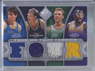 2009-10 SP Game Used - Four on Four Fabrics #_MCBWGMMP - Tom Chambers, Larry Bird, James Worthy, Kevin McHale, Scottie Pippen, Karl Malone, Chris Mullin, Horace Grant /99 [EX to NM]