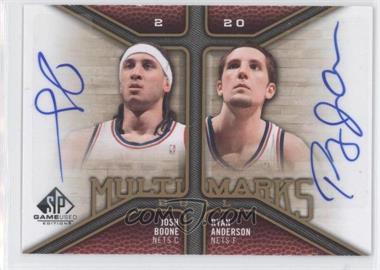 2009-10 SP Game Used - Multi Marks Dual Autographs #MD-BA - Josh Boone, Ryan Anderson