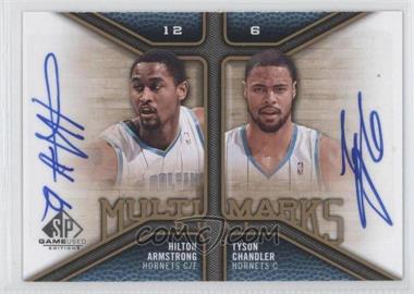 2009-10 SP Game Used - Multi Marks Dual Autographs #MD-CA - Hilton Armstrong, Tyson Chandler