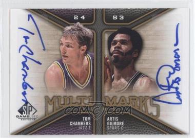 2009-10 SP Game Used - Multi Marks Dual Autographs #MD-CG - Tom Chambers, Artis Gilmore