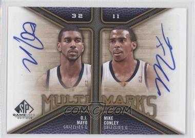 2009-10 SP Game Used - Multi Marks Dual Autographs #MD-CM - O.J. Mayo, Mike Conley