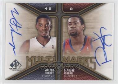 2009-10 SP Game Used - Multi Marks Dual Autographs #MD-JS - Walter Sharpe, DeAndre Jordan