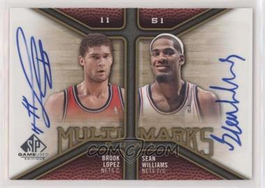 2009-10 SP Game Used - Multi Marks Dual Autographs #MD-LW - Brook Lopez, Sean Williams