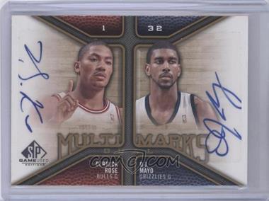 2009-10 SP Game Used - Multi Marks Dual Autographs #MD-RM - Derrick Rose, O.J. Mayo