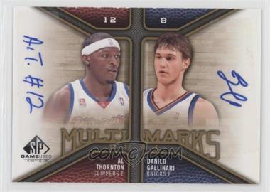 2009-10 SP Game Used - Multi Marks Dual Autographs #MD-TG - Al Thornton, Danilo Gallinari