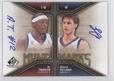 2009-10 SP Game Used - Multi Marks Dual Autographs #MD-TG - Al Thornton, Danilo Gallinari