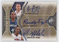 J.J. Barea, Randy Foye, Arron Afflalo #/75