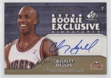 2009-10 SP Game Used - Retro Rookie Exclusive Signatures #RR-CB - Chauncey Billups /100