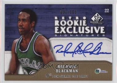 2009-10 SP Game Used - Retro Rookie Exclusive Signatures #RR-RO - Rolando Blackman /165