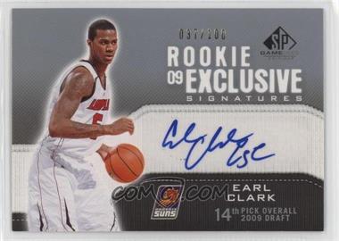 2009-10 SP Game Used - Rookie Exclusive Signatures #RE-EC - Earl Clark /100 [EX to NM]