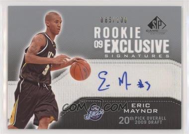 2009-10 SP Game Used - Rookie Exclusive Signatures #RE-EM - Eric Maynor /100