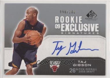 2009-10 SP Game Used - Rookie Exclusive Signatures #RE-TG - Taj Gibson /100