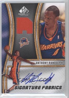 2009-10 SP Game Used - Signature Fabrics #SF-AR - Anthony Randolph