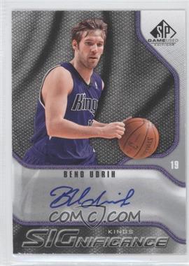 2009-10 SP Game Used - Significance Autographs #S-BU - Beno Udrih