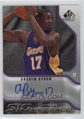 2009-10 SP Game Used - Significance Autographs #S-BY - Andrew Bynum