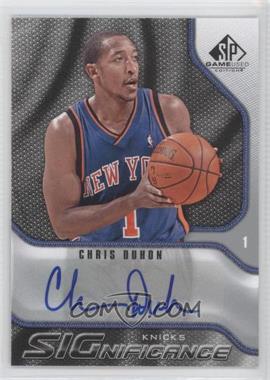 2009-10 SP Game Used - Significance Autographs #S-CD - Chris Duhon