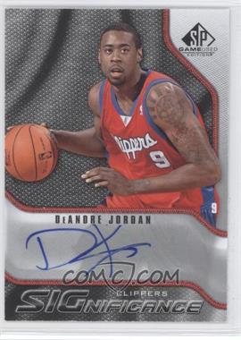 2009-10 SP Game Used - Significance Autographs #S-DE - DeAndre Jordan