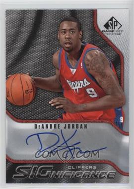 2009-10 SP Game Used - Significance Autographs #S-DE - DeAndre Jordan