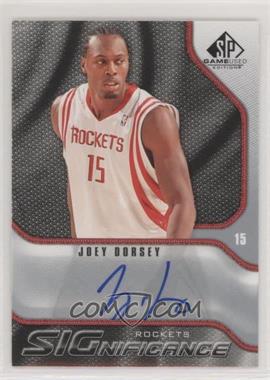 2009-10 SP Game Used - Significance Autographs #S-DO - Joey Dorsey